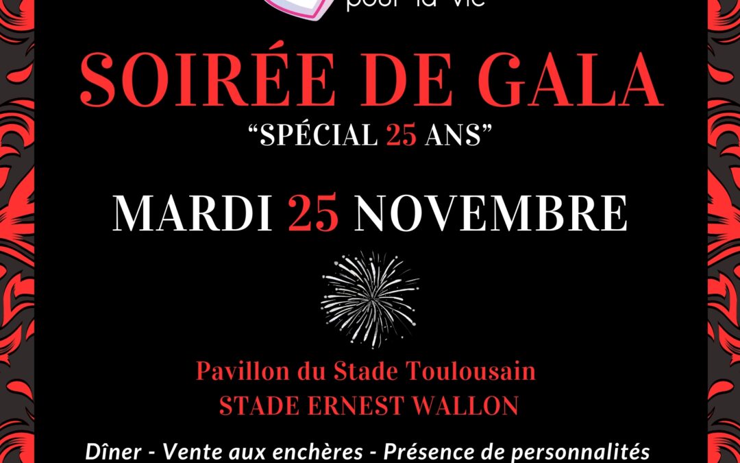 SAVE THE DATE – Soirée de Gala Exceptionnelle 25 ans