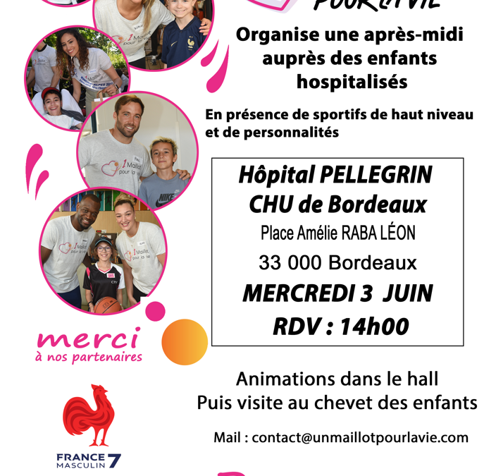Prochaine animation au CHU de Bordeaux ! – 3 Juin