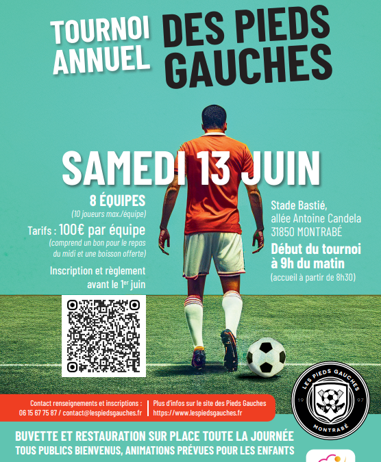 TOURNOI ASSOCIATION LES PIEDS GAUCHES – 13 Juin