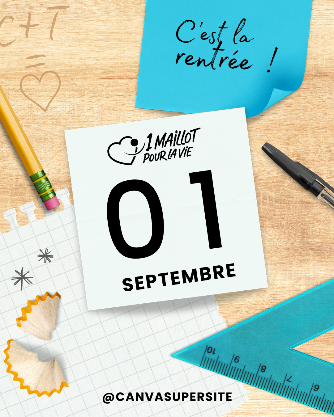 Publication instagram événement rentrée scolaire